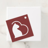 Rode Lovecats cadeau labels (In situ)