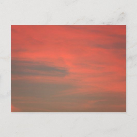 Rode lucht ansichtkaart briefkaart (Voorkant)