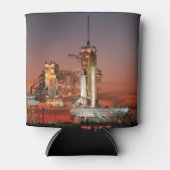 Rode lucht bij lancering Space Shuttle Atlantis Blikjeskoeler (Voorkant)