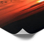 Rode lucht boven het dal poster (Hoek)