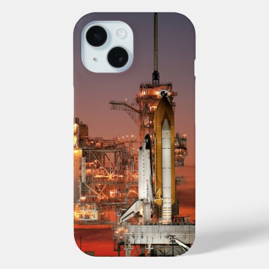 Rode lucht voor Spaceshuttle Atlantis bij de lance Case-Mate iPhone Case (Achterkant)