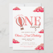 Rode luchtballon is niet haar prachtige verjaardag kaart (Voorkant)