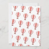 Rode luchtballon is niet haar prachtige verjaardag kaart (Achterkant)