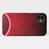Rode luidspreker en geluidsgolven Case-Mate iPhone case (Achterkant (horizontaal))