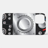 Rode luidsprekers met versterker- en bedieningskno Case-Mate iPhone case (Achterkant (horizontaal))