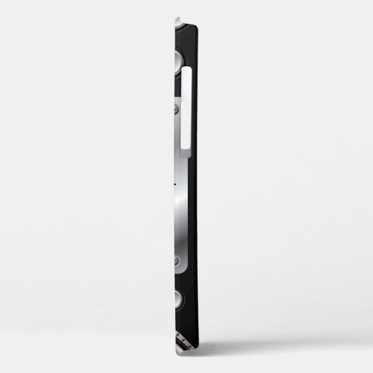 Rode luidsprekers met versterker- en bedieningskno Case-Mate iPhone case (Achterkant / Links)