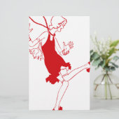 rode luier briefpapier (Staand voorkant)