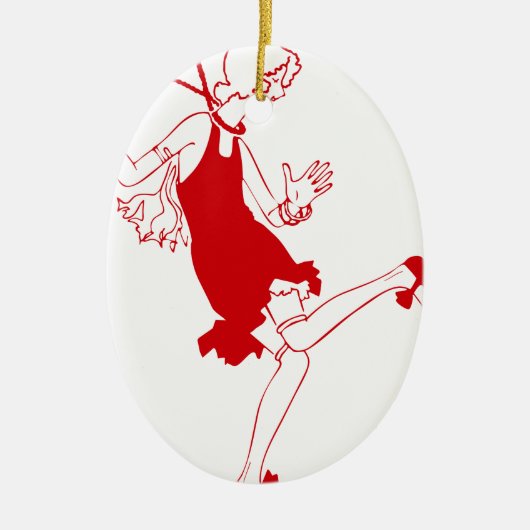 rode luier keramisch ornament (Voorkant)