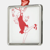 rode luier metalen ornament (Links)