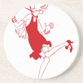 rode luier zandsteen onderzetter