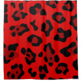 rode luipaard douchegordijn (Voorkant)