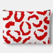 Rode luipaard patroon etui (Voorkant)