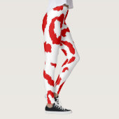 Rode luipaard patroon leggings (Rechts)