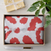 Rode luipaard patroon tissuepapier (Geschenk)