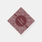 Rode luipaard print Kerstmis Servet (Hoek)