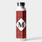Rode luipaardprint persoonlijk waterfles (Links)