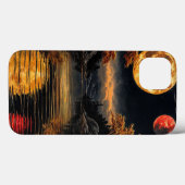 Rode Maan Boven Water Romantische Nachtelijke Heme Case-Mate iPhone Case (Achterkant (horizontaal))