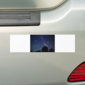 rode maan bumpersticker (Op auto)