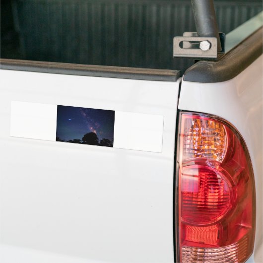 rode maan bumpersticker (Op Truck)