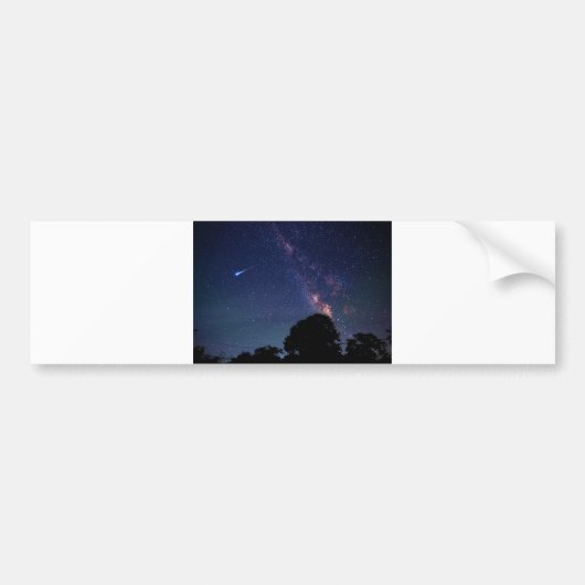 rode maan bumpersticker (Voorkant)