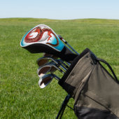 Rode Maan Draak Hemelse Fantasie Kunst Golfheadcover (Insitu)