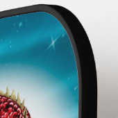 Rode Maan Draak Hemelse Fantasie Kunst Pickleball Paddle (Links Detail)
