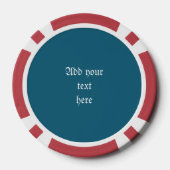 Rode Maan Draak Hemelse Fantasie Kunst Poker Chips (Achterkant)
