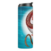 Rode Maan Draak Hemelse Fantasie Kunst Thermosbeker (Gedraaid links)