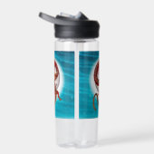 Rode Maan Draak Hemelse Fantasie Kunst Waterfles (Rechts)