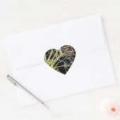 Rode Maan Opkomst Hart Sticker (Envelop)