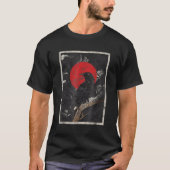 Rode Maan Raven Zwarte Kraai T-shirt (Voorkant)