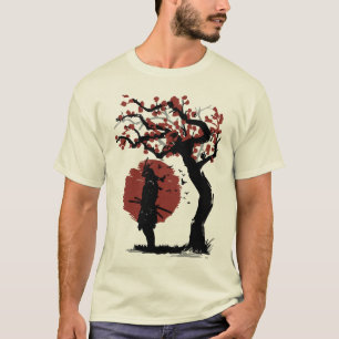Rode Maan Samurai T-shirt