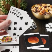 Rode maan speelkaarten (Insitu)