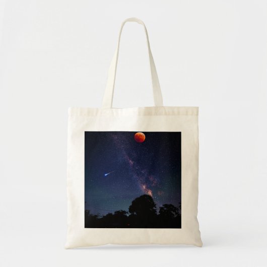 rode maan tote bag (Voorkant)