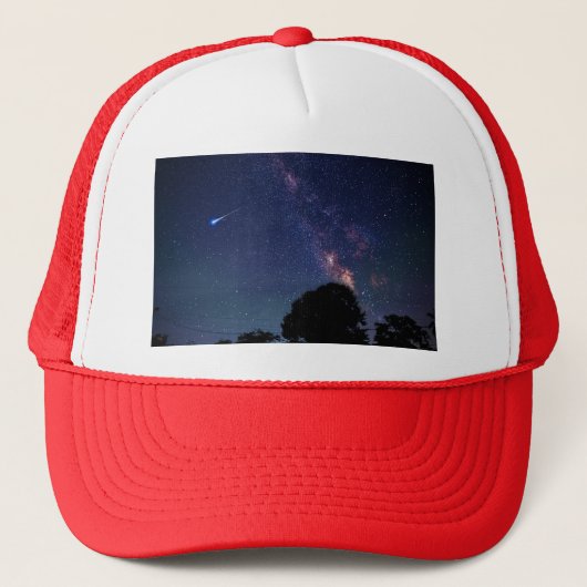 rode maan trucker pet (Voorkant)