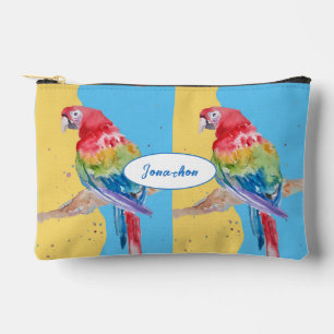Rode Macaw Papegaai Waterverf Papegaaien Jongensna Etui