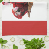 Rode Macaw Parrots Parrot Bird Waterverf Kitchen Theedoek (Gevouwen)