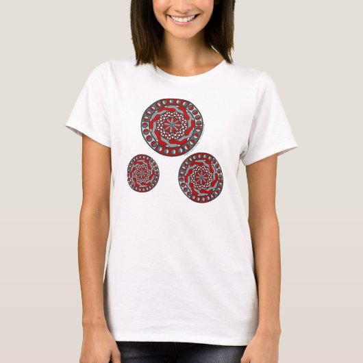 Rode Machinerie Dames Licht Shirt (Voorkant)
