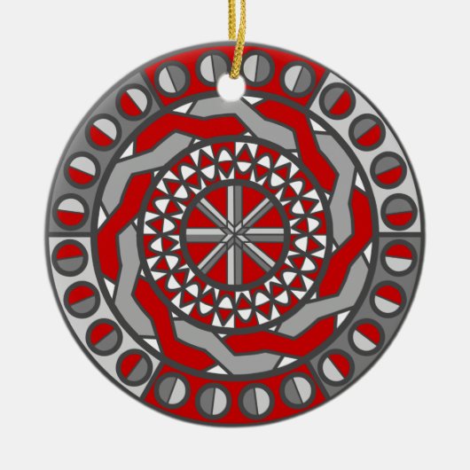 Rode machinerie ornament (Voorkant)