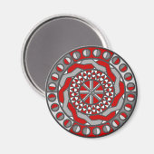 Rode machines Magnet (Voorkant / Achterkant)