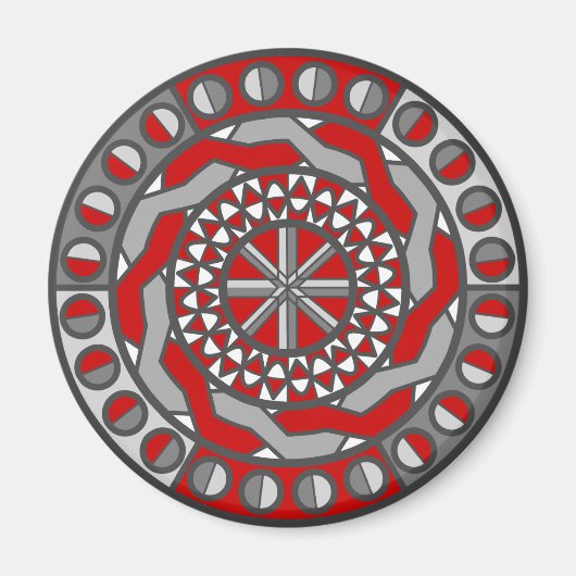 Rode machines Magnet (Voorkant)