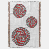 Rode machines met schroefdraad deken (Voorkant Verticaal)