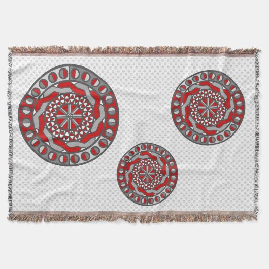 Rode machines met schroefdraad deken (Voorkant)