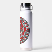 Rode Machines Waterfles (Achterkant)