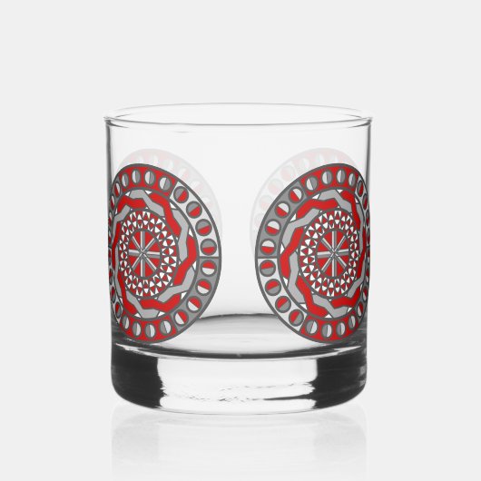 Rode Machines Whisky Glas (Voorkant)