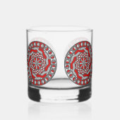 Rode Machines Whisky Glas (Achterkant)