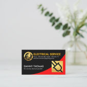 Rode Machtscurve Gouden Stopmaat Visitekaartje (Staand voorkant)