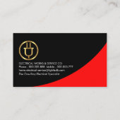 Rode Machtscurve Gouden Stopmaat Visitekaartje (Achterkant)