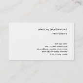 Rode macroRoos met waterdruppels Visitekaartje (Achterkant)