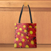 Rode Madeliefjes Boodschappentas Tote Bag